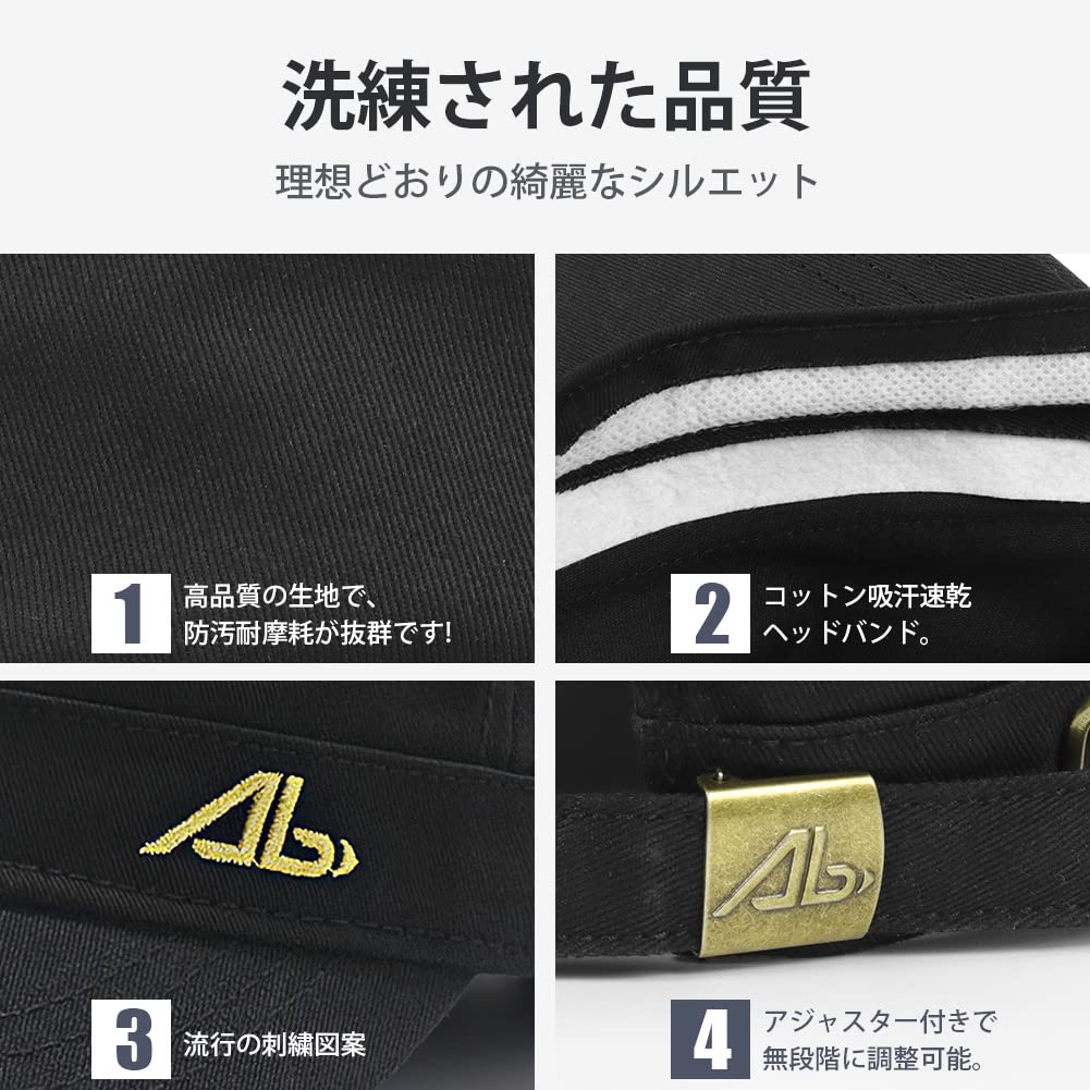 Large Work Large Size Comfortable to UV Protection Sun Extra Adjustable Unisex [Andeor] [Extra 60-65cm] Cap, Cap, Hat, Men's, [100% Cotton, Wear,