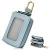 VEISEN Smart Key Case with Coin Purse and Double Integrated Large Money Simple Popular Gift for Men and Women Window, Zipper, Wallet, Capacity,