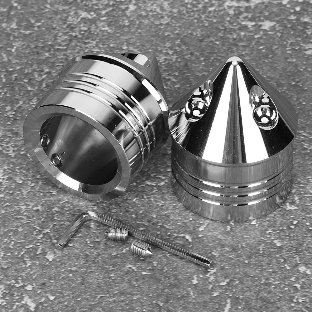 Aluminiumlegierung Zinken Vorderradachskappe Universale Mutterabdeckung Motorrad Umbau Passend für VRSC XG XL