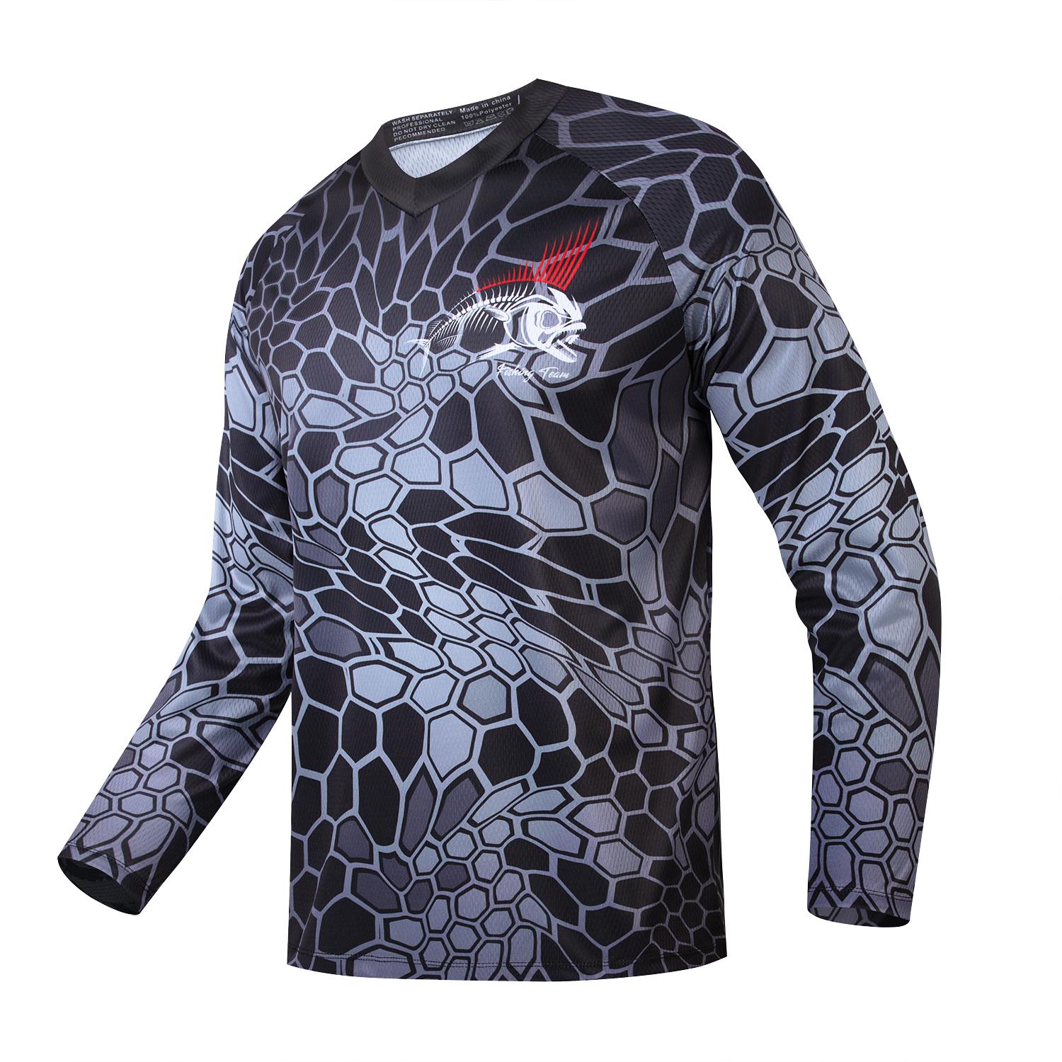 

Одежда для рыбалки Футболка с длинным рукавом для кемпинга, пешего туризма, велоспорта, защита от ультрафиолета, одежда для рыбалки, быстросохнущие майки M