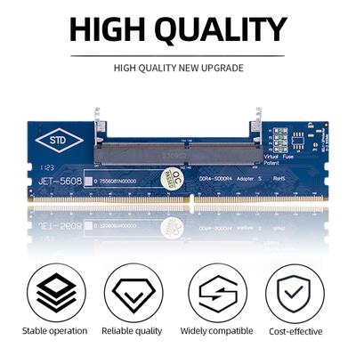 DDR3 DDR4 Laptop zu Desktop Speicheradapterkarte SO-DIMM zu PC DIMM Speicher RAM Anschlusskarten Notebook zu PC Computer Konverter