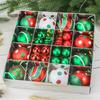 42Pcs/Set Creative Christmas Ball Shiny Xmas Baubles Durable Xmas Ornament Ball  Showcase