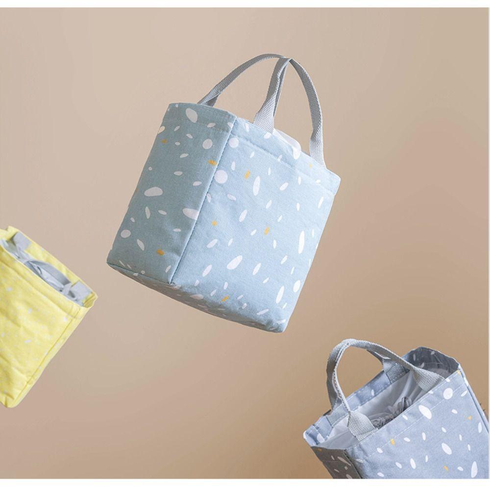 Oxford Cloth Insulated Lunch Bag Simple Large Capacity Portable Lunch Box Food Bags Women