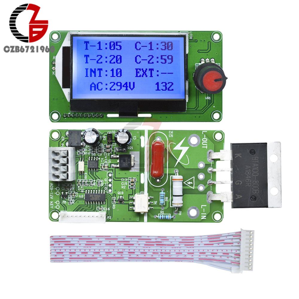 40A 100A Single Double Pulse Digital Spot Welder Weldering Controller Board Spot Solder Soldering Machine Time Control Module