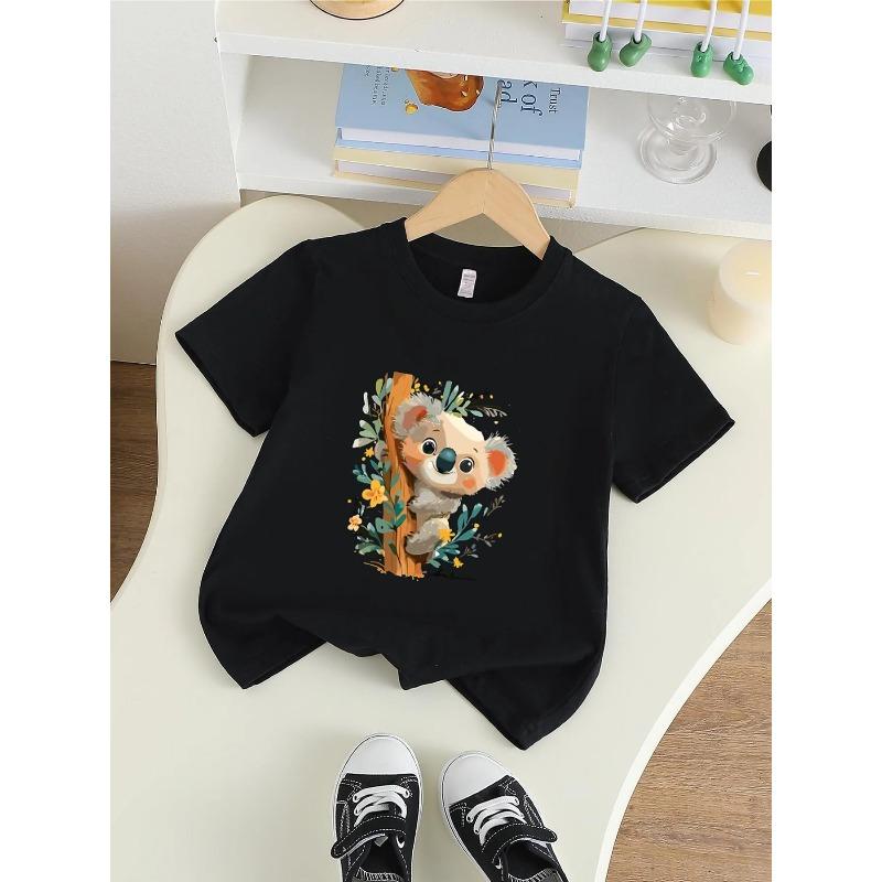 

European sizes Soft And Cozy T-Shirt for Kids, Perfect for Daily Wear at Home, Outdoor Adventures, And Sports, Offering Comfort And Breathability 98cm чёрный