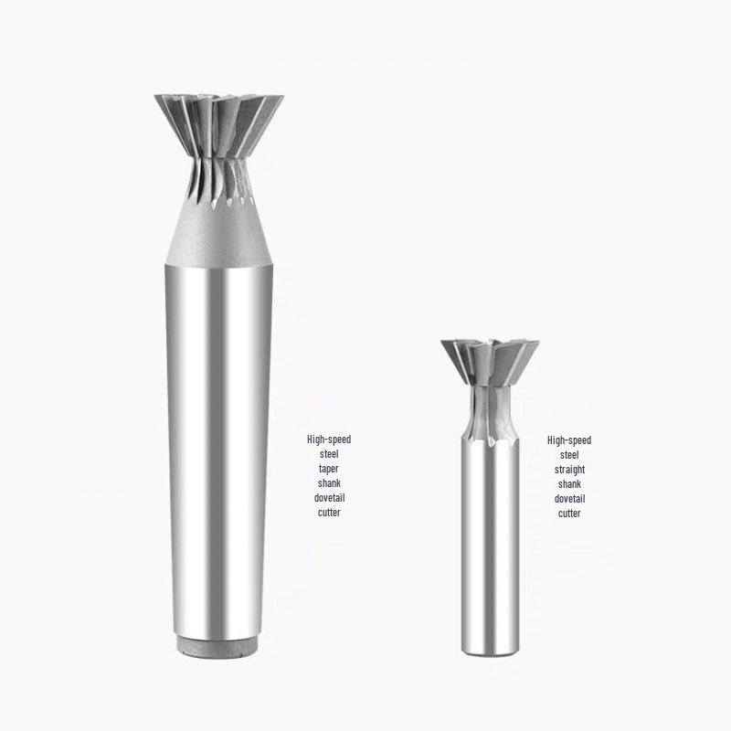 White Steel Dovetail Milling Cutter, Straight & Taper Shank, 45°-80°, 30-32mm.