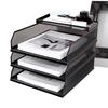 Desk Trays Metal Mesh Stackable File Desktop Organizer Document Holder Stackable Storage Rack For Students Notebook Book Drawer