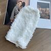 Women Curly Furry Solid Color Leg Warmers Aesthetic Winter Warm Fuzzy Plush Boot Covers Costume Parties Leg Covers Socks