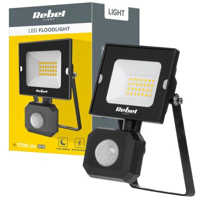 Halogen LED Spotlight Floodlight Lamp 20W 6500K IP44 Sensor