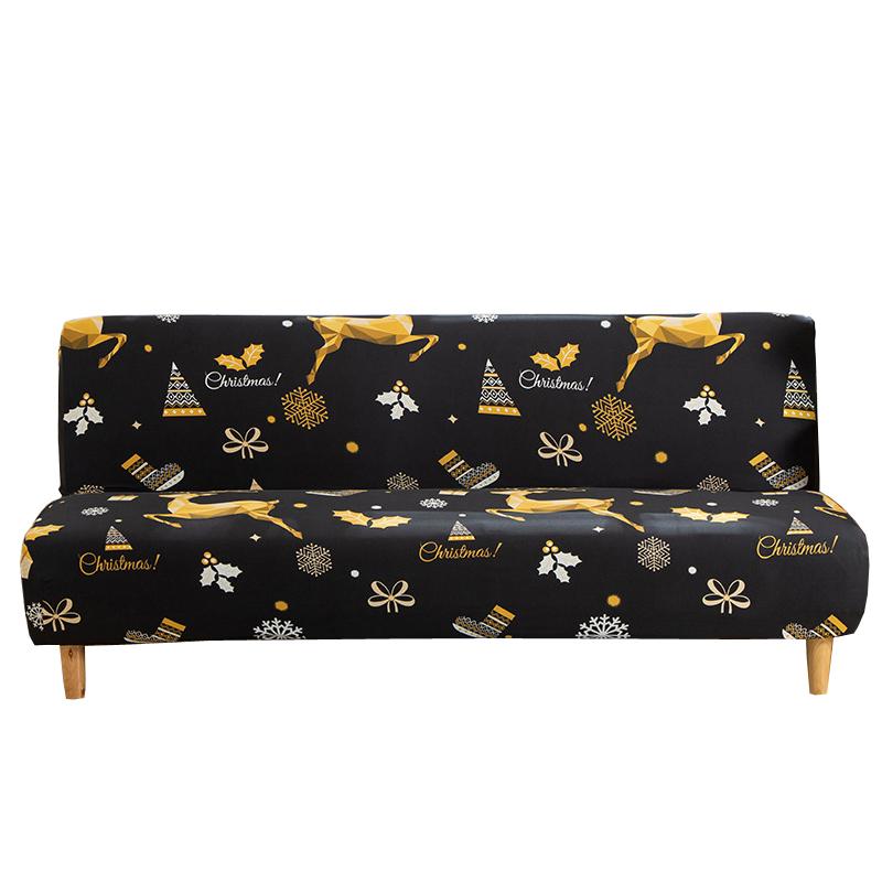 

Christmas Futon Sofa Covers Sofa Bed Slipcover For Living Room Sofa Towel Single Slipcovers Double Seat Fully Wrapped M (160-180cm)