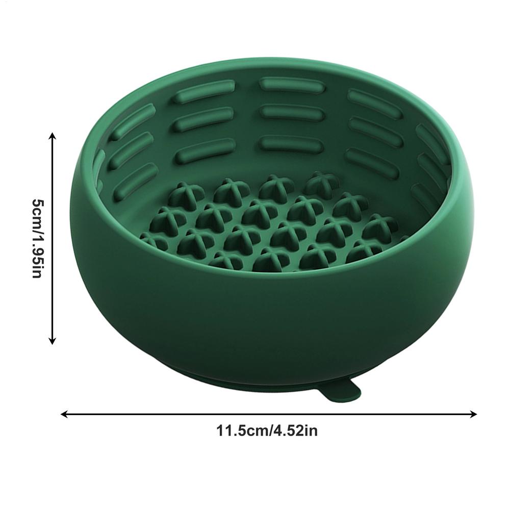Dog Slow Feeder Bowl Silicone Anti Choking Non-Slip Base Small Slow Feeder Dog Bowls for Small Medium Pet Cat Indoor Outdoor