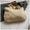 Women's Christmas Frosted Textured Bucket Bag: Simple Autumn/Winter Handbag with Crossbody, Shoulder Strap