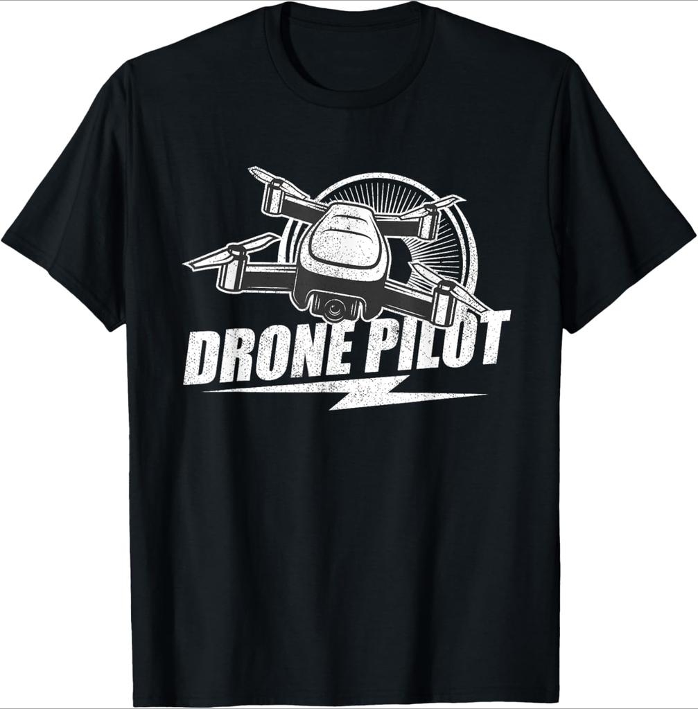 Drone Pilot Funny Quadcopter RC Flying Drones Gift Idea design 100 cotton Oneck short sleeve casual printed mens Tshirt