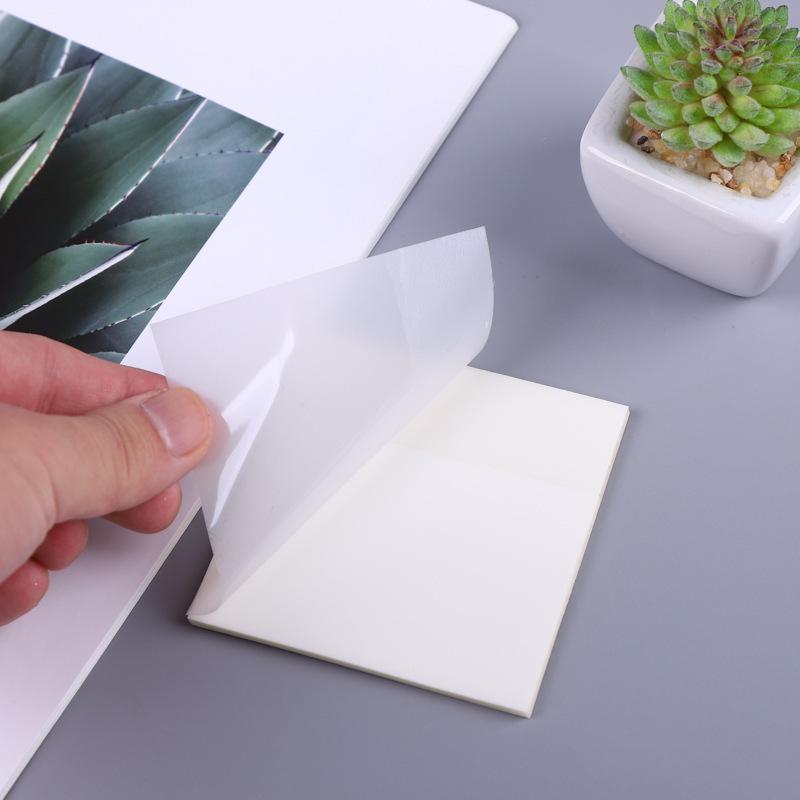 Reusable Transparent Highlight Notes - Strong Adhesive, Waterproof PET Sticky Notes for Students