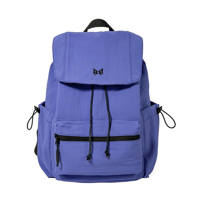 Drawstring Backpack Women s Solid Color Flip Cover Large Capacity Lightweight Travel Backpack Student Schoolbag