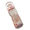 Water Cup Target Scale To Remind Female Students Large Capacity Water Bottle Summer Cup Straw Cup