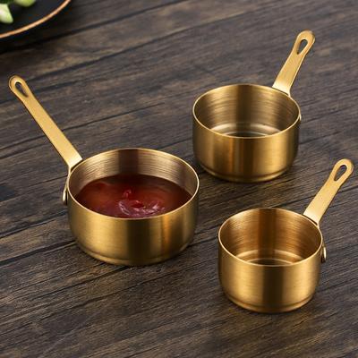 Sauce Pan Stockpots Long Handle Smooth Edge 60-100ml With A Hanging Hole