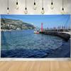 Kings Landing Landscape Pattern Tapestry Student Dorm Bedroom Decor Home Tapestry High Quality Fabric Multi Size Flat Print