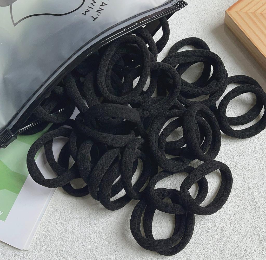 30/50PCS Women Girls 4cm Basic Hair Bands Simple Solid Colors Elastic Headband Hair Ropes Ties Hair Accessories Ponytail Holder