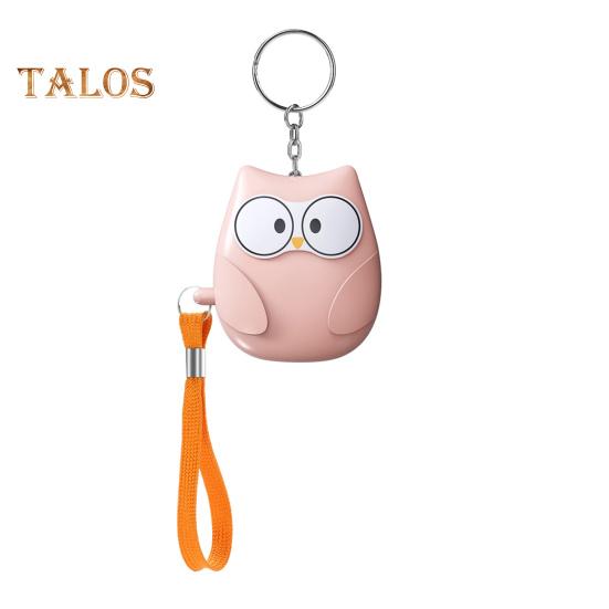 

Персональный брелок-сигнализация со светодиодной подсветкой, оглушительный звук, симпатичная форма, портативный аварийный брелок-сигнализация для самообороны розовый