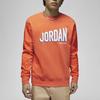 Jordan Embroidered Logo Fleece Sport Casual Sweatshirt Men Tops Orange DV7589-817