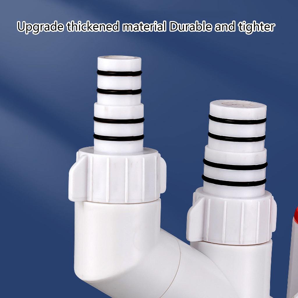 Durable ABS Drain Adapter Easy Installation Sink Pipe Connector Say Goodbye to Unwanted Smells & Clogs for Kitchen