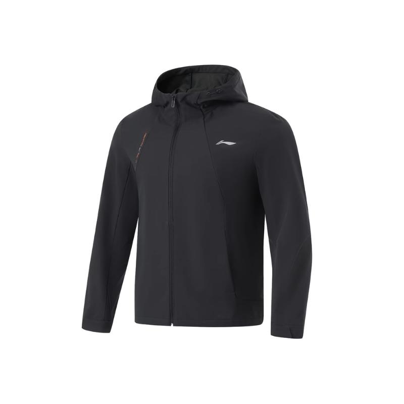 Li Ning Fitness Series Windproof Water-Repellent Comfortable Versatile Hooded Jacket Men Outerwear AFDU521-4