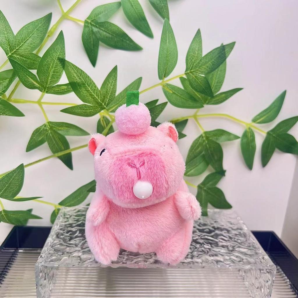 Capybara Plush Delightful Keychain Cute Cartoon Animal Hanging Figure In Various Colors