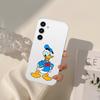 Cute D-Donald Duck Phone Case For Samsung Galaxy S21 S22 S23 S24 S25ULTRA FE Ultra Plus5G A52S Transparent Cover