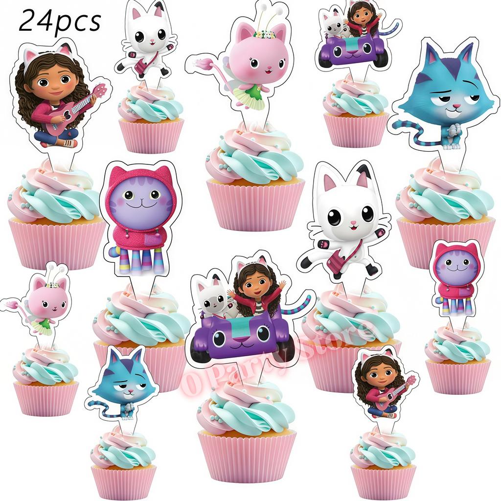 Gabby Dollhouse Keychains Birthday Party Decoration Supplies School Carnival Reward Gift Bag Fillers Kids Favor Gift Party Decor