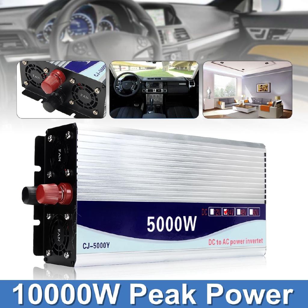 10000W Inverter peak VoltageTransformer 12V/24V/48V Modified Sine Wave Power Voltage transformer Inverter Converter 33*15*7.5cm