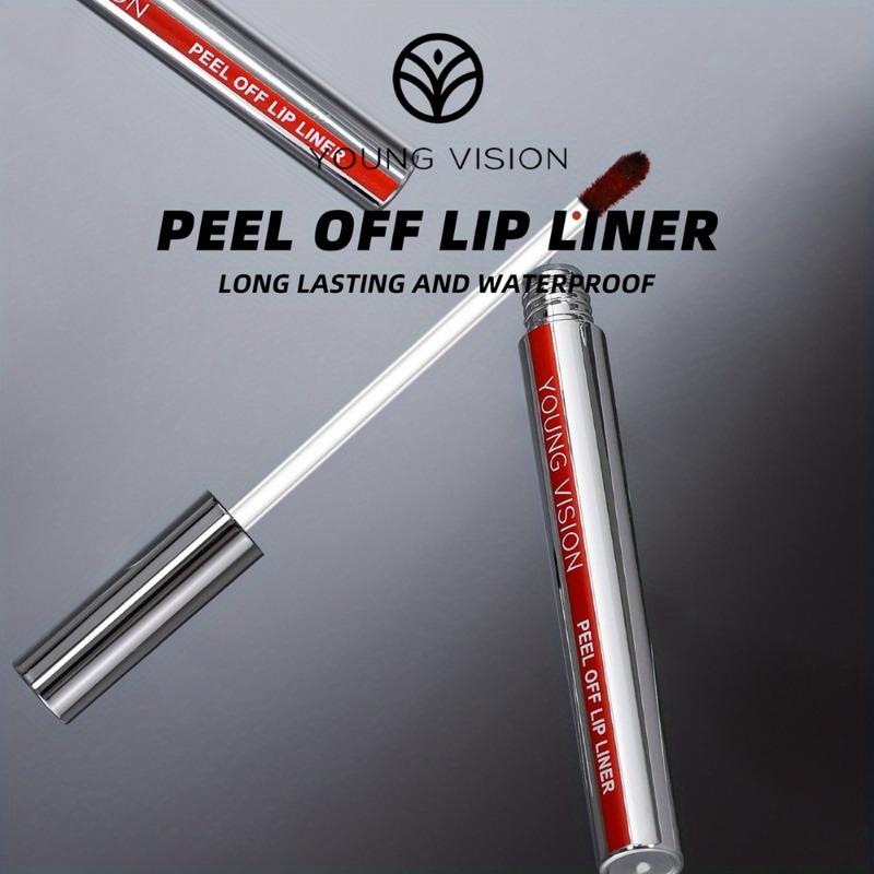 3-color Peel-off Lip Liner Matte, Non-smudge Peel-off Lip Liner for A Flawless Look That Suits All Skin Types