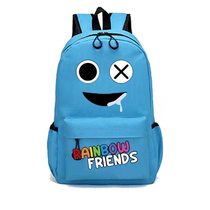 Rainbow Friends Original Design Canvas Backpack For Children Medium Size 20-35l Capacity