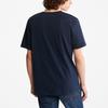 Timberland Pattern Printed Knit Casual Fashion Breathable Round Neck Short Sleeve T-Shirt Men T-Shirts Deep-Sapphire-Blue A62JN-433