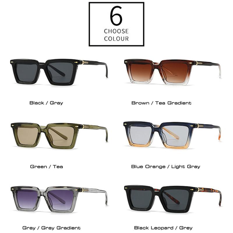 SHAUNA Ins Popular Fashion Cat Eye Sunglasses Women Gradient Shades UV400 Retro Rivets Decoration Green Sun Glasses