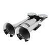 300DB Car Air Horn Zinc Alloy Chrome Plating Double Tube Loudspeaker for Train Ship SUV RV Truck Motorcycle DC 12V 24V