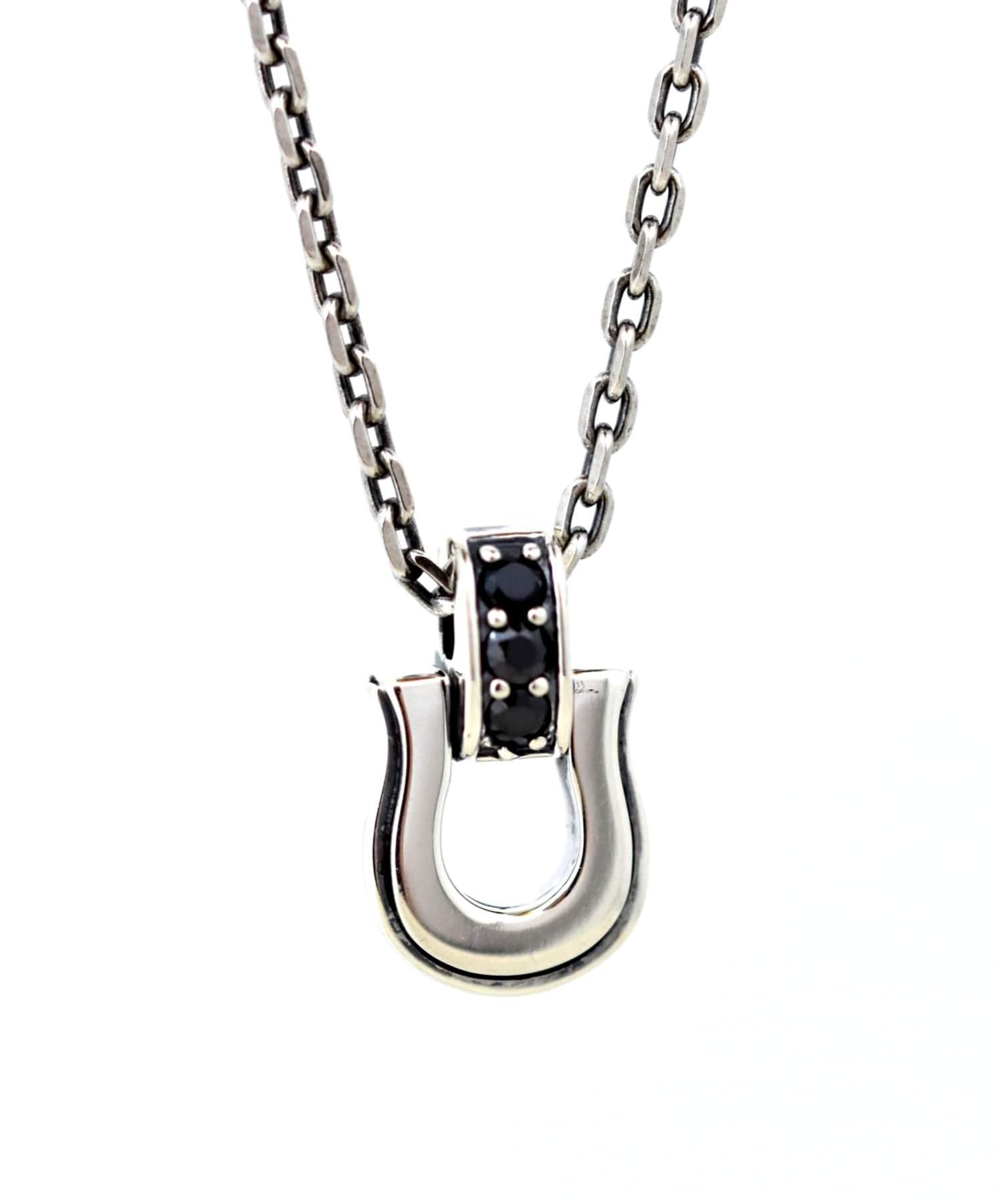 

Lionheart LUCK Large Horseshoe Necklace, 925 Sterling Silver, Men s, with Pouch