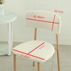Elastic Curved Backrest Dining Chair Cover Solid Color Split Wood Chair Slipcovers Backrest Seat Dust Protector Home Decoration
