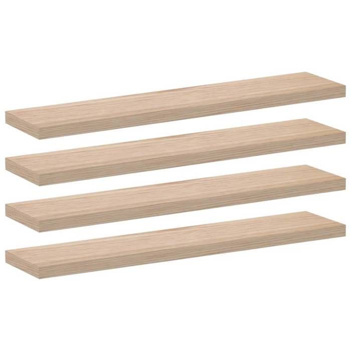 VidaXL Floating Shelves 4 Pcs 110x23.5x4 Cm Engineered Wood, Wall Shelf, Shelf Board, Wall Shelf for Room 4010699