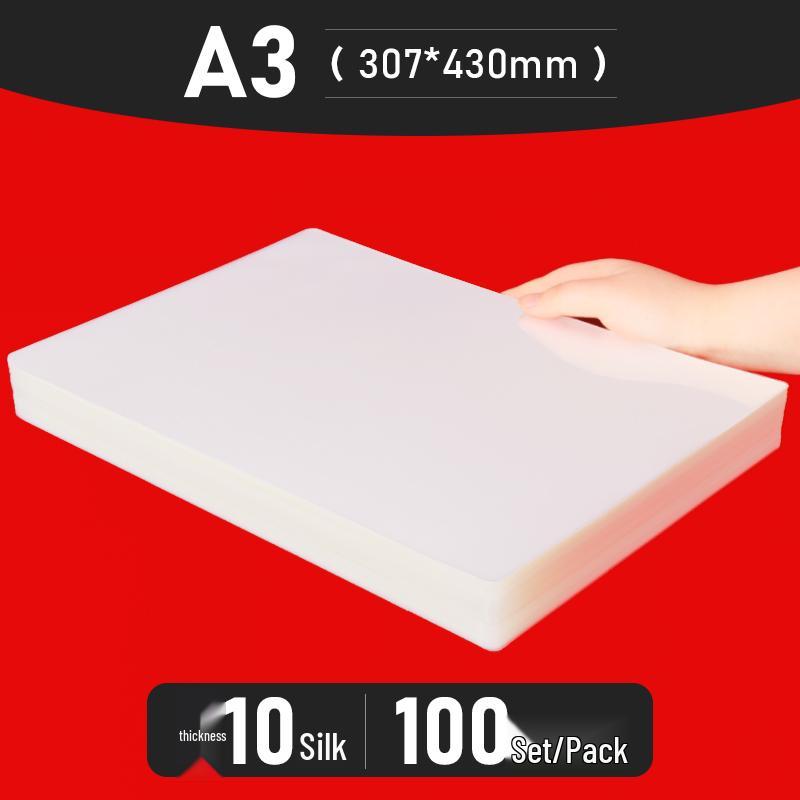 Bolsas para Plastificação A4 - Tamanhos de 3" a 10", Espessadas para Fotos e Identificações