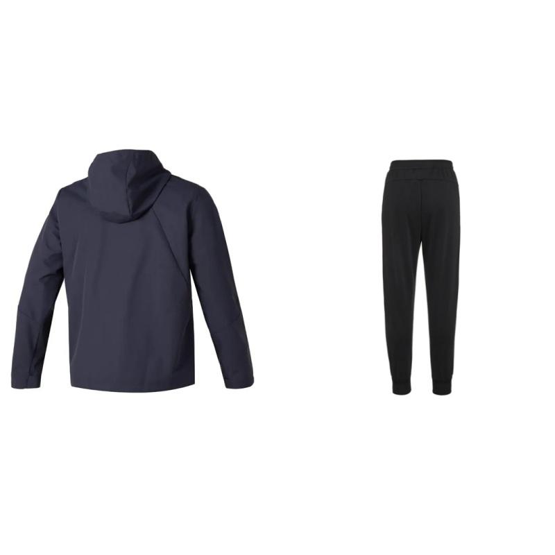 Under Armour Logo Print Long Pants Hooded Zip Long Sleeve Casual Sports Suit Unisex Suit 23600704-001+23600401-013