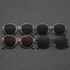 Retro Oval Sunglasses for Men & Women - Cool Small Round Frame, Prince Style, Ideal for Driving or Groomsmen Gifts