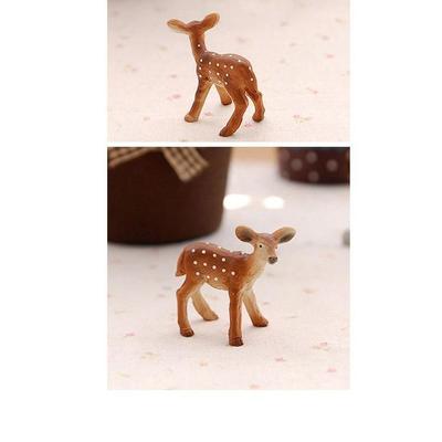Mini Reindeer Resin Ornament: Christmas Deer Decoration