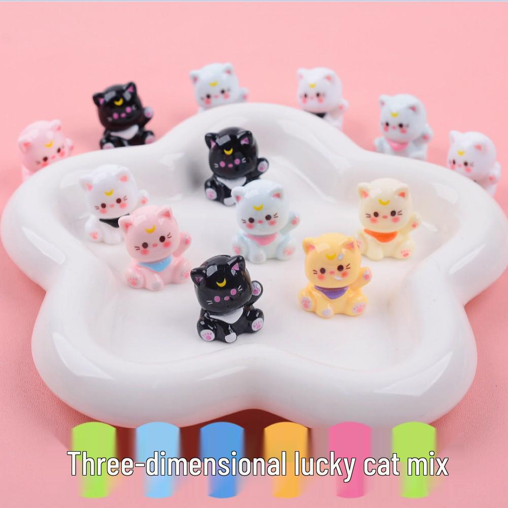 Mini Colorful Ice Cube Figurines: DIY Resin Pretend Play Accessories & Refrigerator Magnets