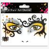 Glitter Face Art Stickers, Self-Adhesive Face Decor Decals for Halloween, Carnival, Festival and Party Makeup