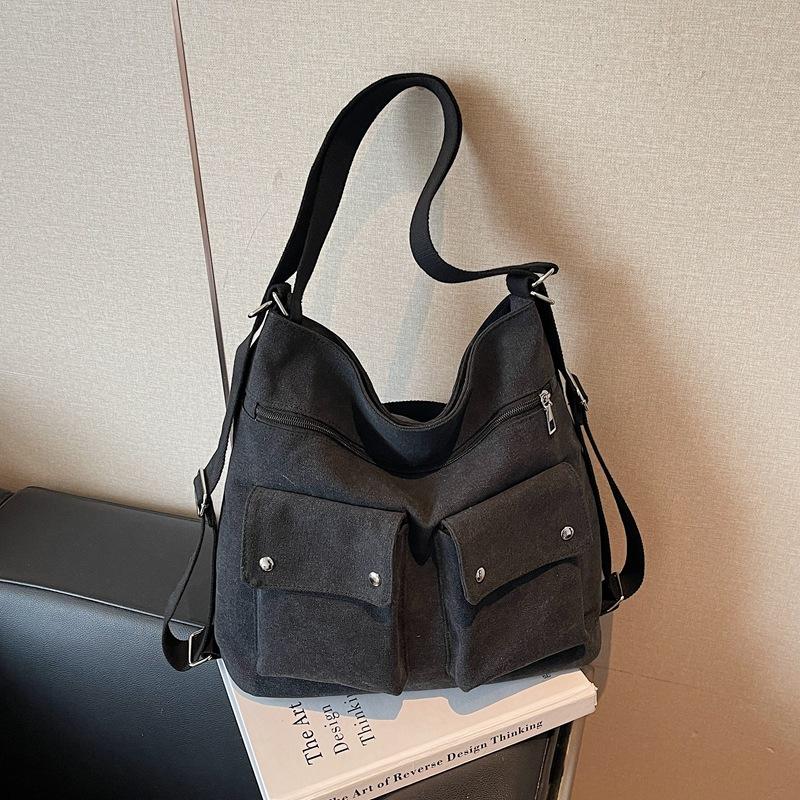 2025 fashion trend texture casual shoulder messenger bag autumn and winter new bag personalized women's tote bag