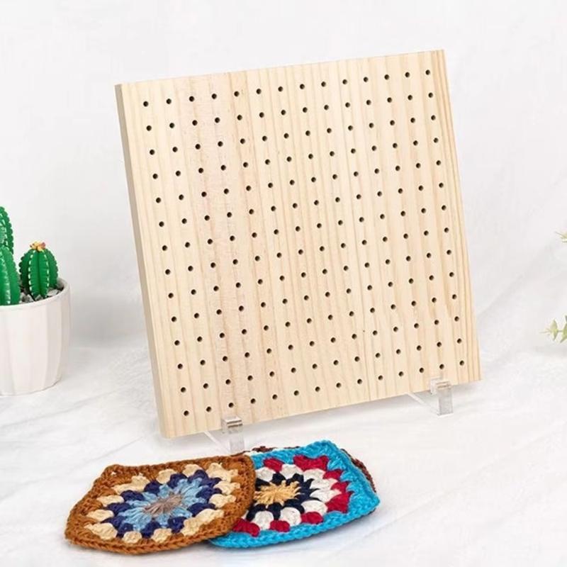 Crochet Blocking Boards Crochet Supplies Blocking Mats for Granny Squares Knitting Hats Pillow Cover DIY Knit Purse Bags Adults