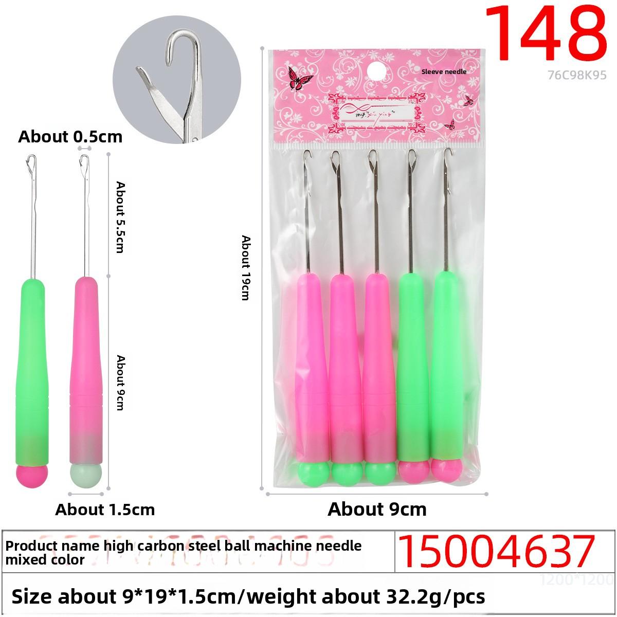 

High-carbon Steel Round Ball Machine Needle Scarf Knitting Wonder Tool Wool Hand Knitting Tool Lazy Person Knitting Scarf 5pcs