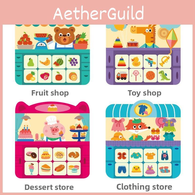 List Matching Shopping Toys Thinking Training Early Education Board Game Gift