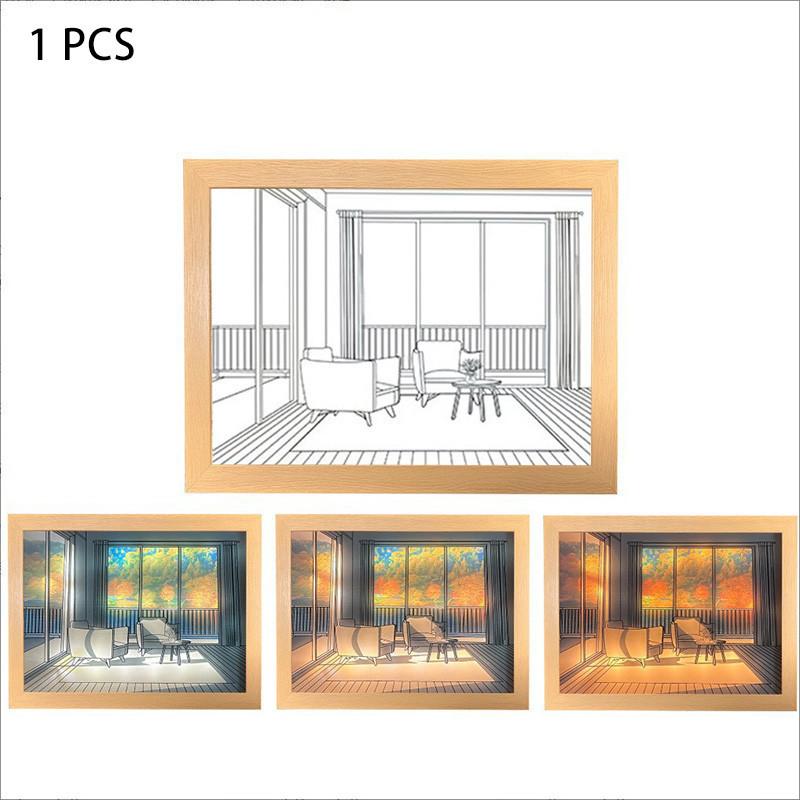 

Threetone Room Light Bedroom Decoration Hanging Picture Lights Usb Line In Autumn